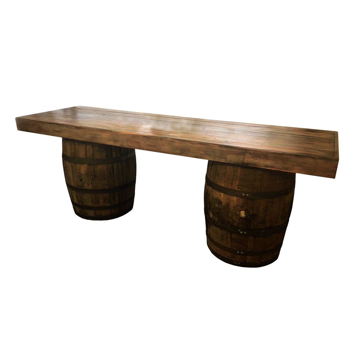 Whiskey Barrel Table Top - Pelican Tents & Events