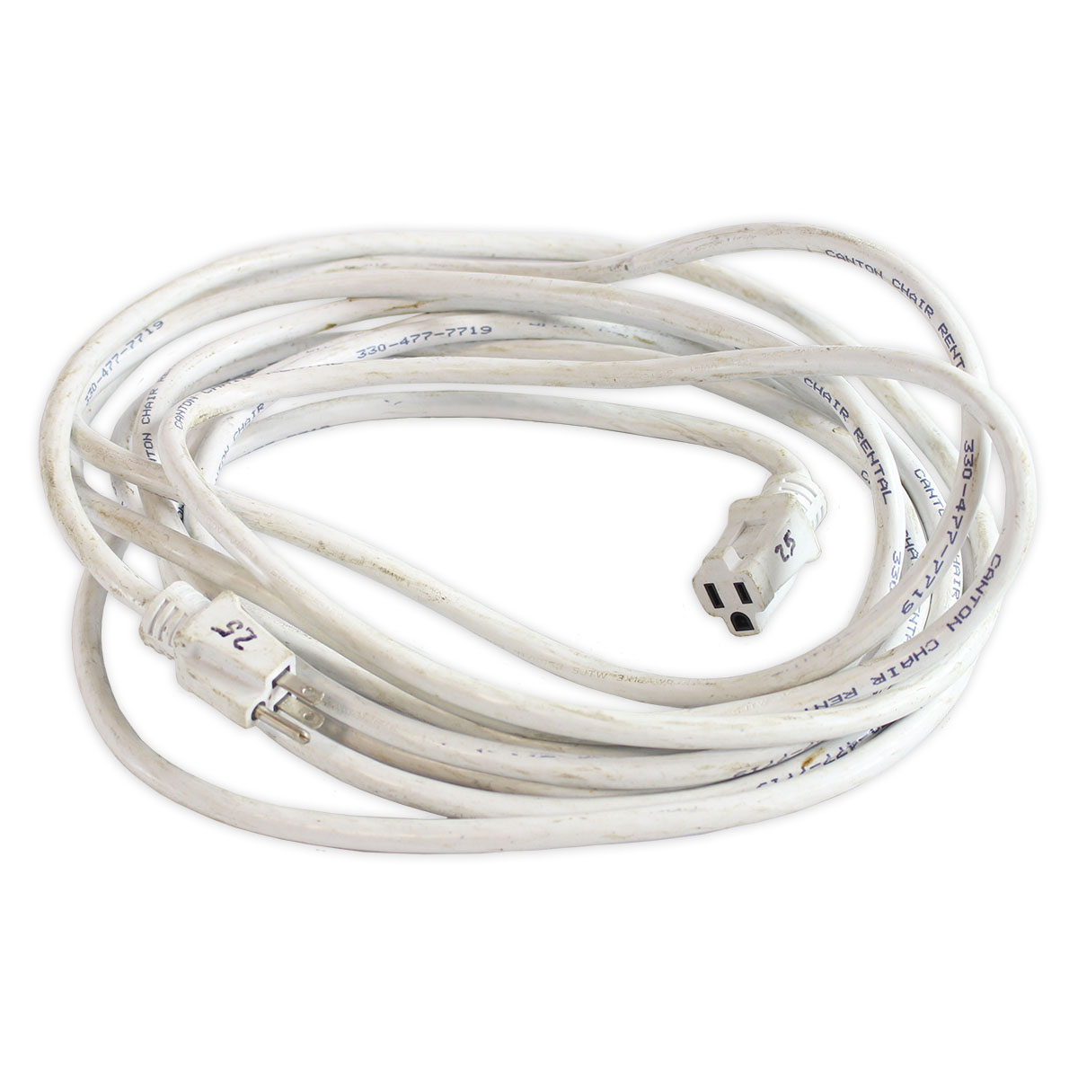 Extension Cord White 25'