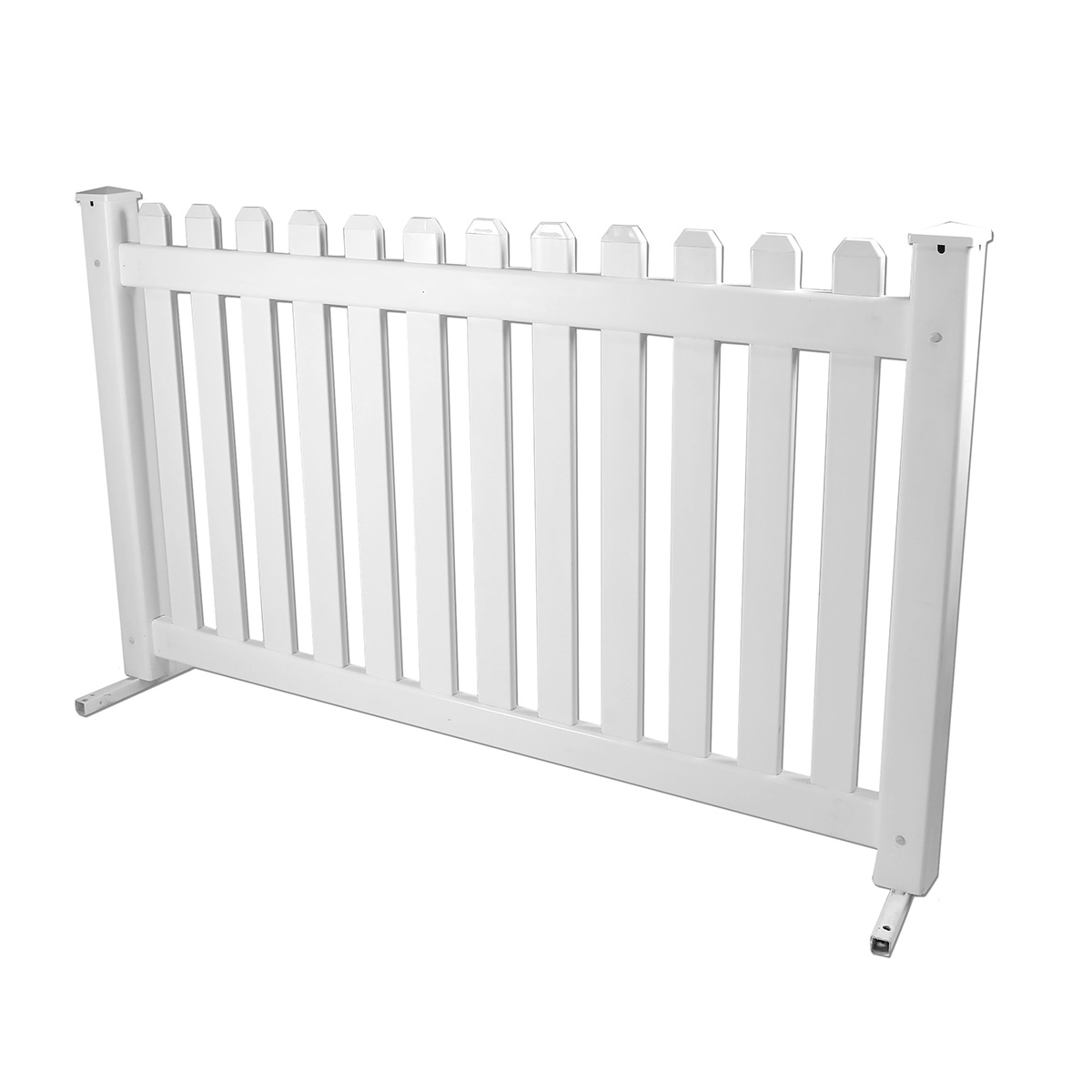 6' White Picket Fence 