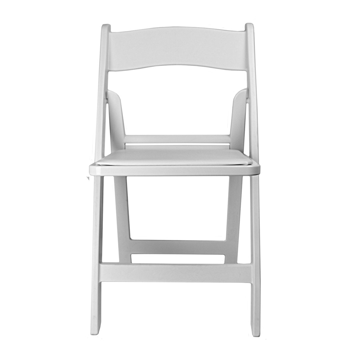 Chair White Garden With Padded Seat