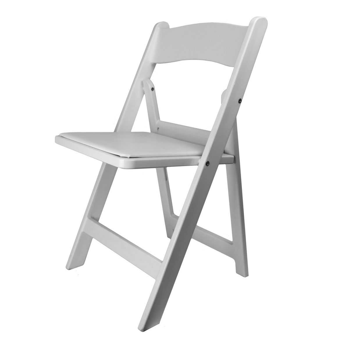 Chair White Garden With Padded Seat