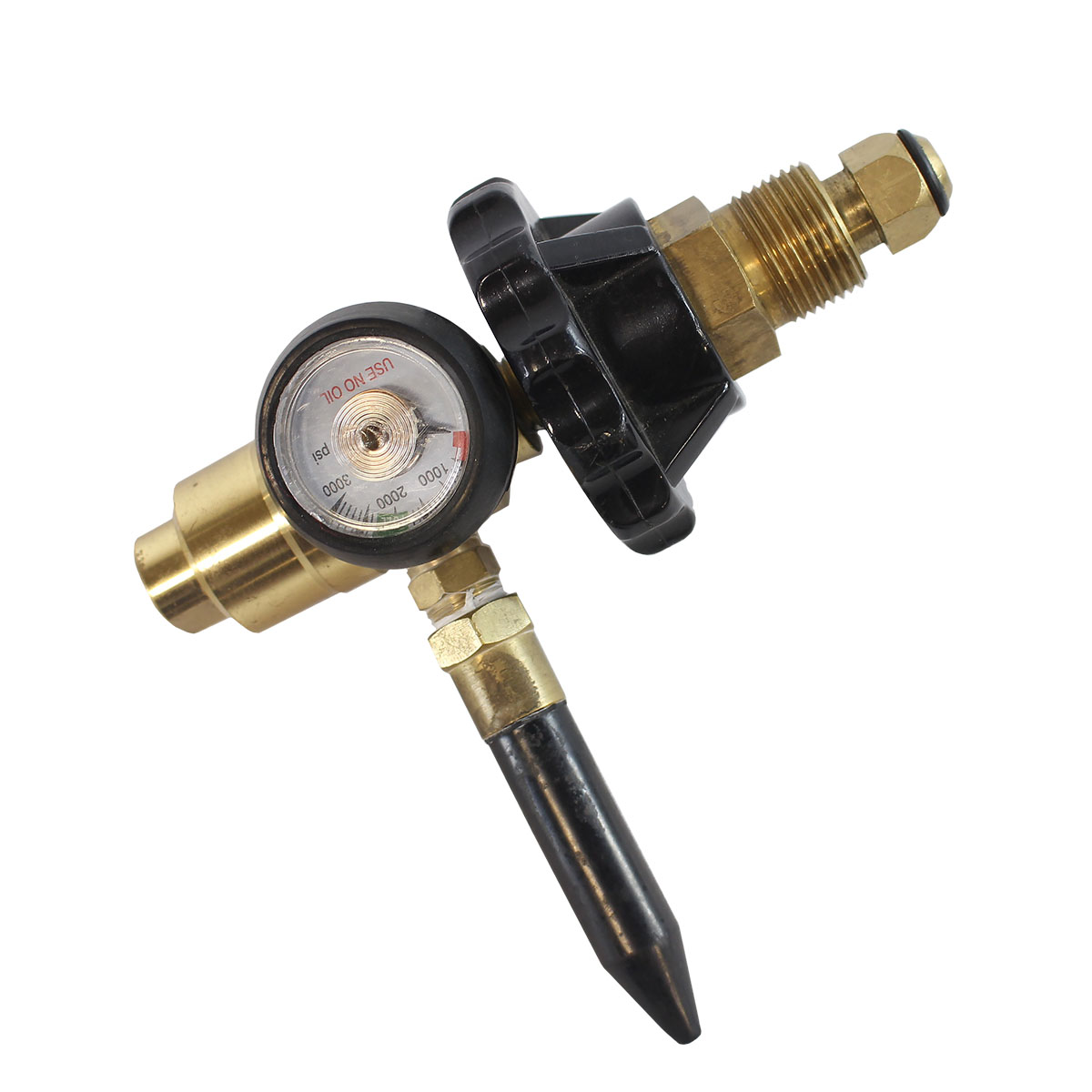 Latex Balloon Nozzle with Gauge