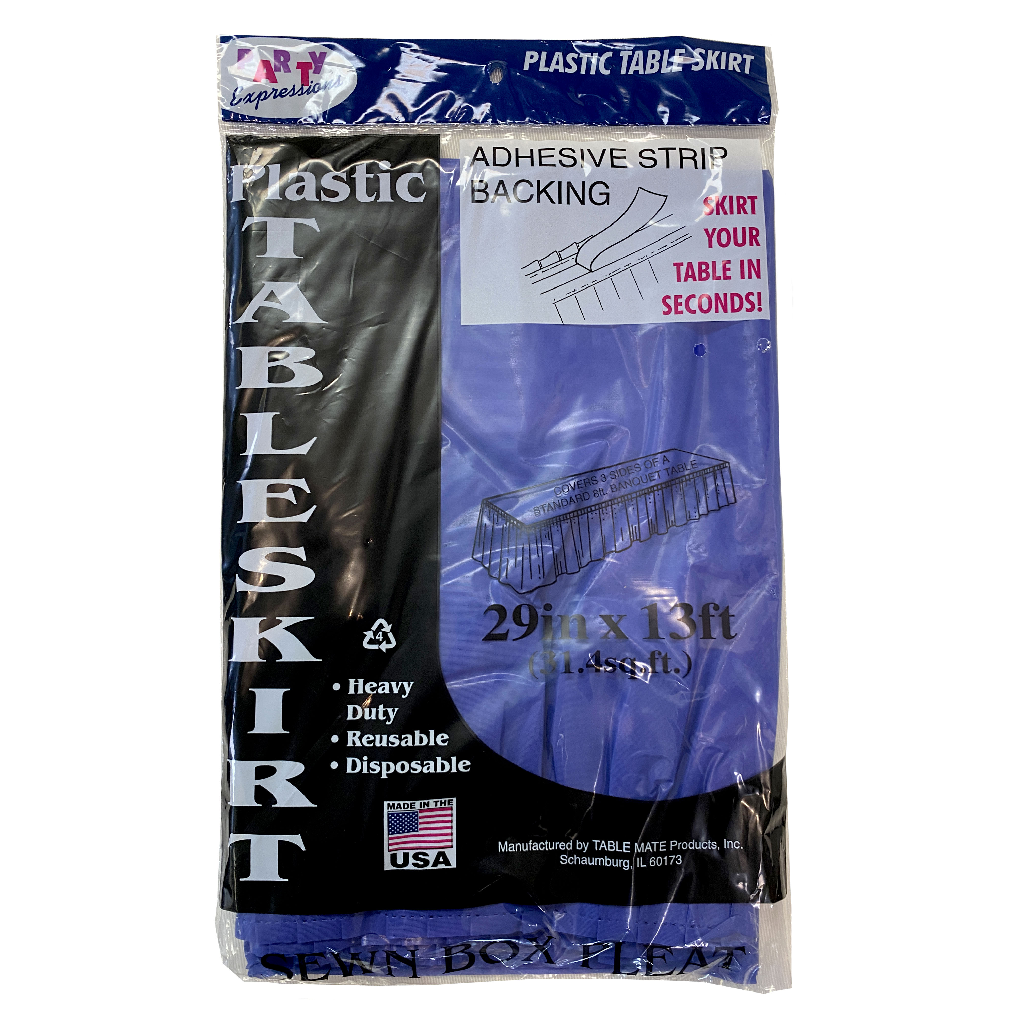 Skirting Blue Navy Plastic 13'L X 29