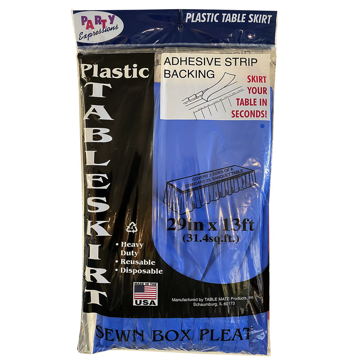 Skirting Blue Royal Plastic 13'L X 29