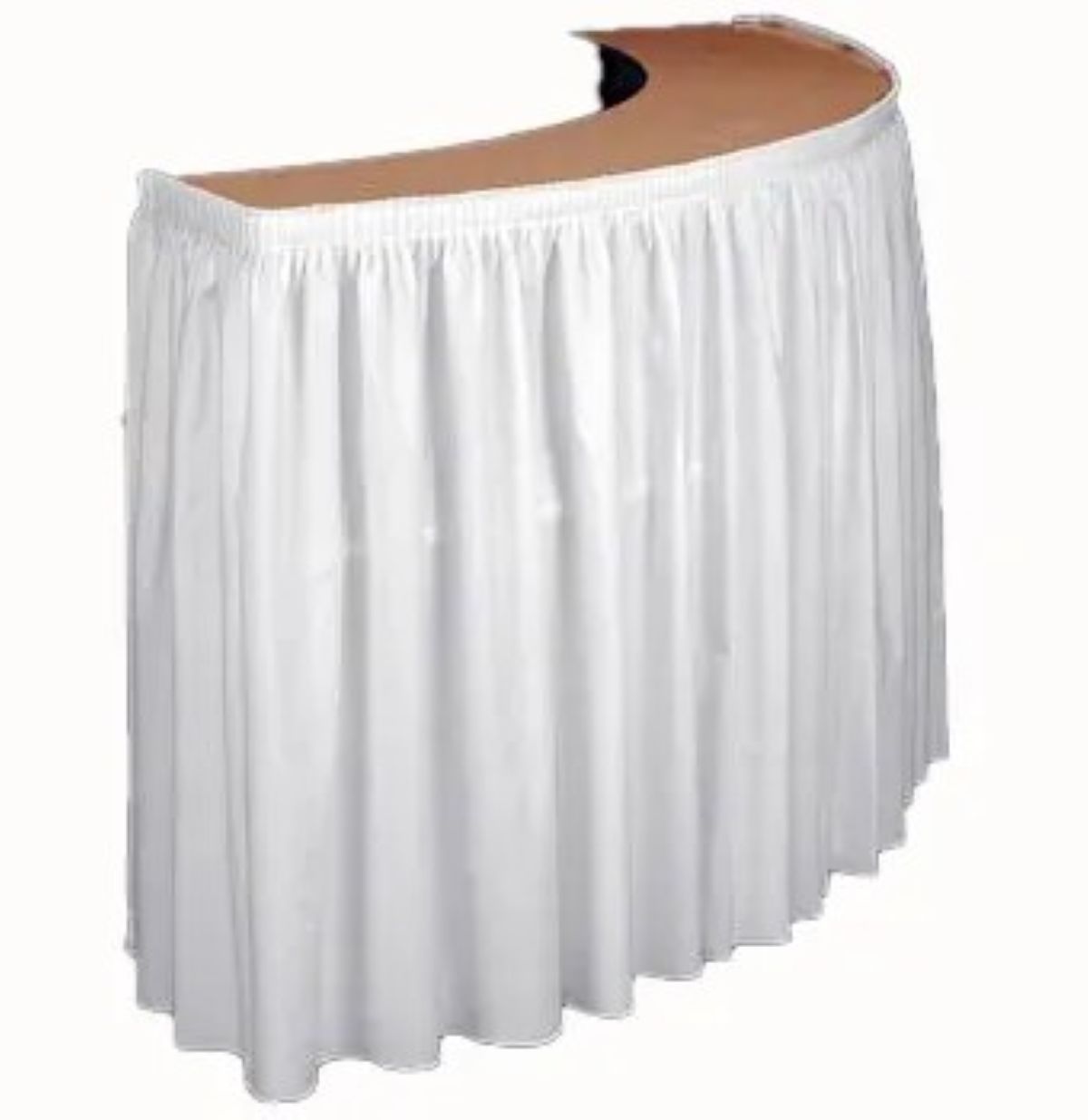Serpentine Bar with Linen Skirting