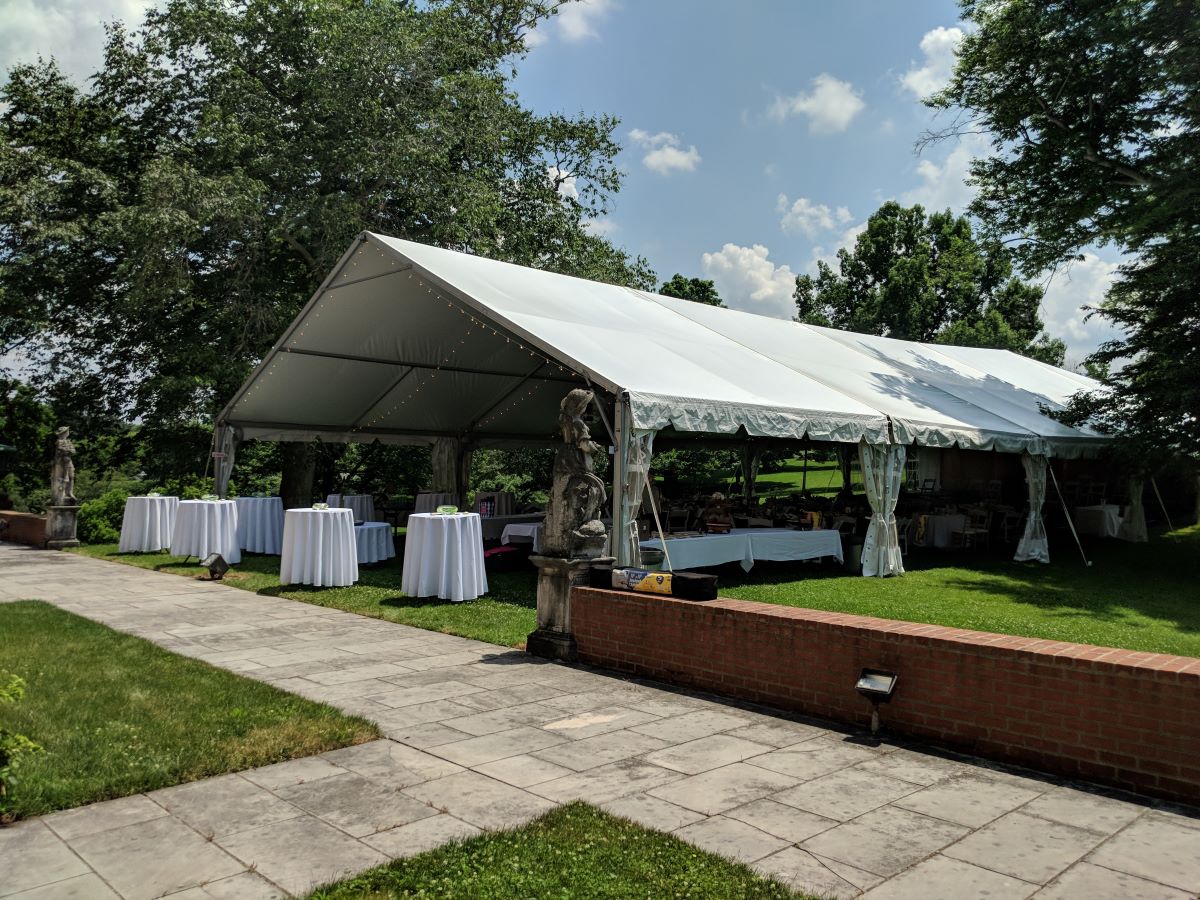 40x100 Navitrac Frame Tent With Open End