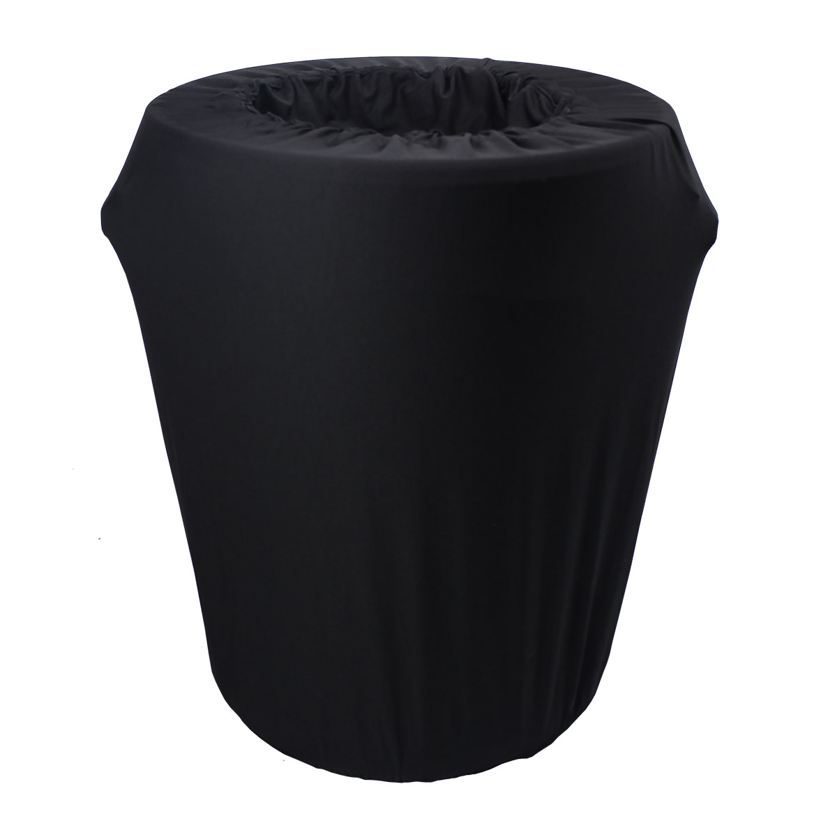 Spandex Black Trash Can Cover